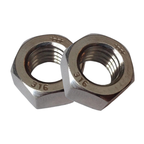 thumbnail interactive-video image 1 of Albany County Fasteners 316 Stainless Steel Heavy Hex Nuts – QTY 100 – All Sizes Available 1 of 4