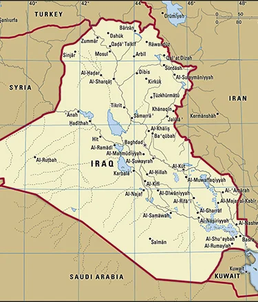 iraq map icon